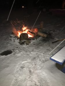 Campfire in Winter