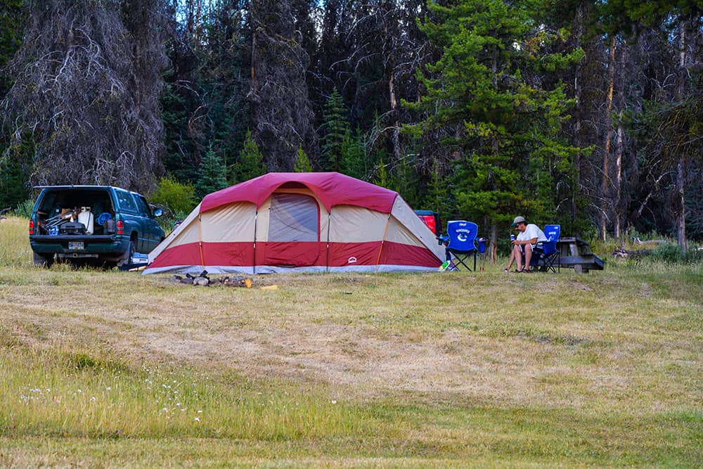 camp at Rey Lake 