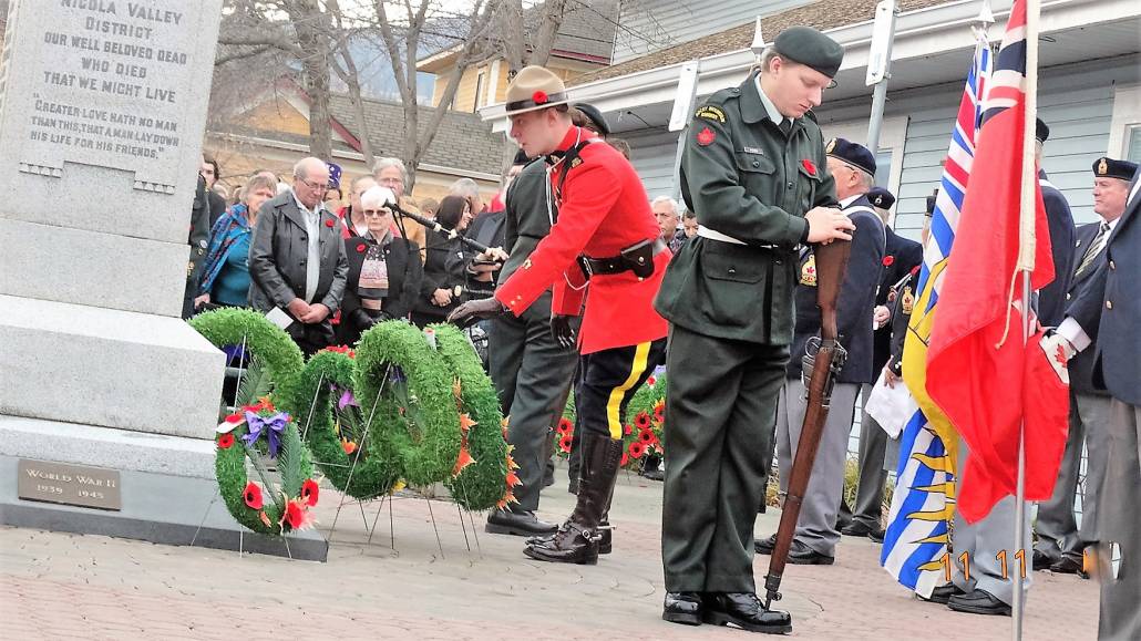 Remembrance Day in Merritt BC. Canada