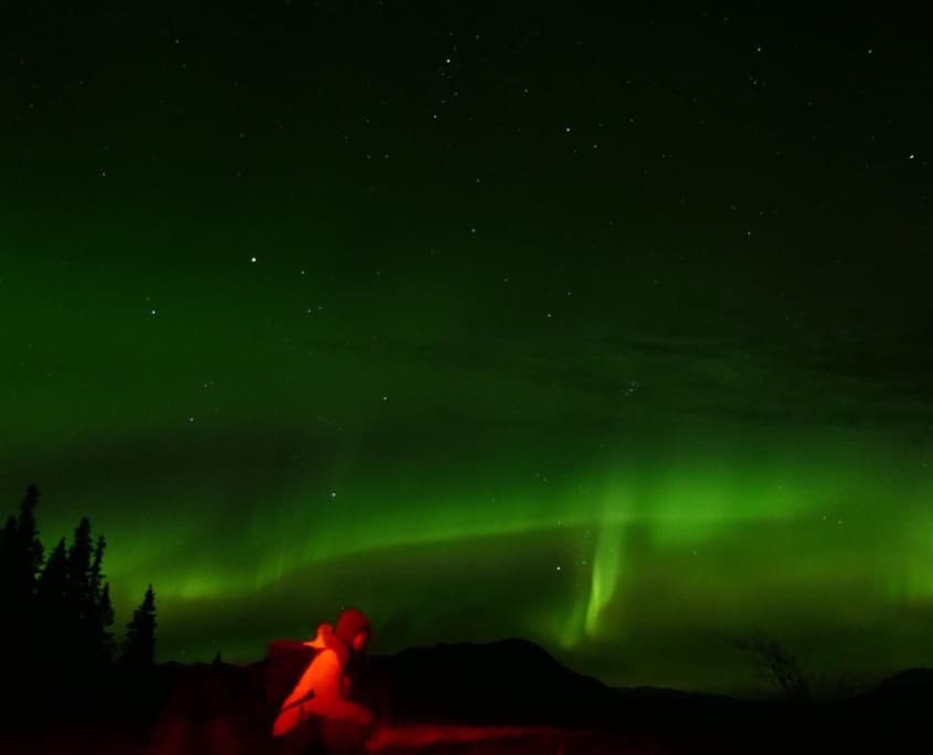 northern lights canada with Yuino Takeyama 