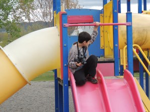 Parks in Merritt BC slides and swings