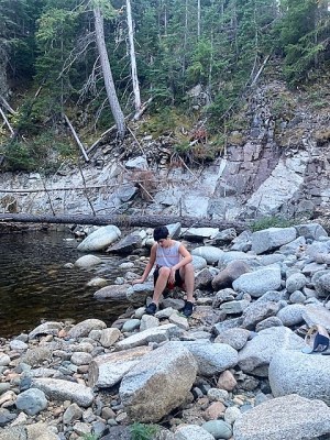 River walking in Merritt BC