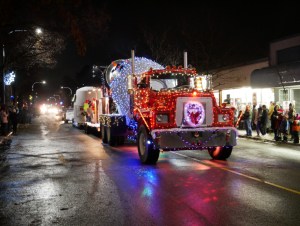 Christmas parade in Merritt BC